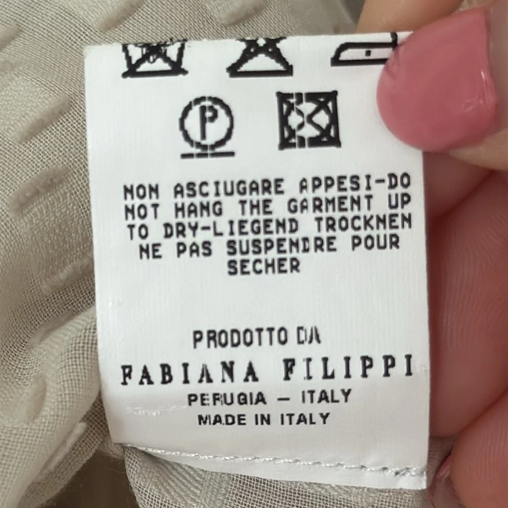 Fabiana Pilippi Cashmere Striped Cashmere Sweater Size L
